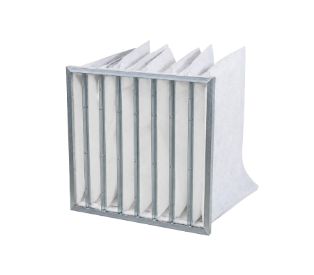 Pocket filter activated carbon metal frame Filter Plus
